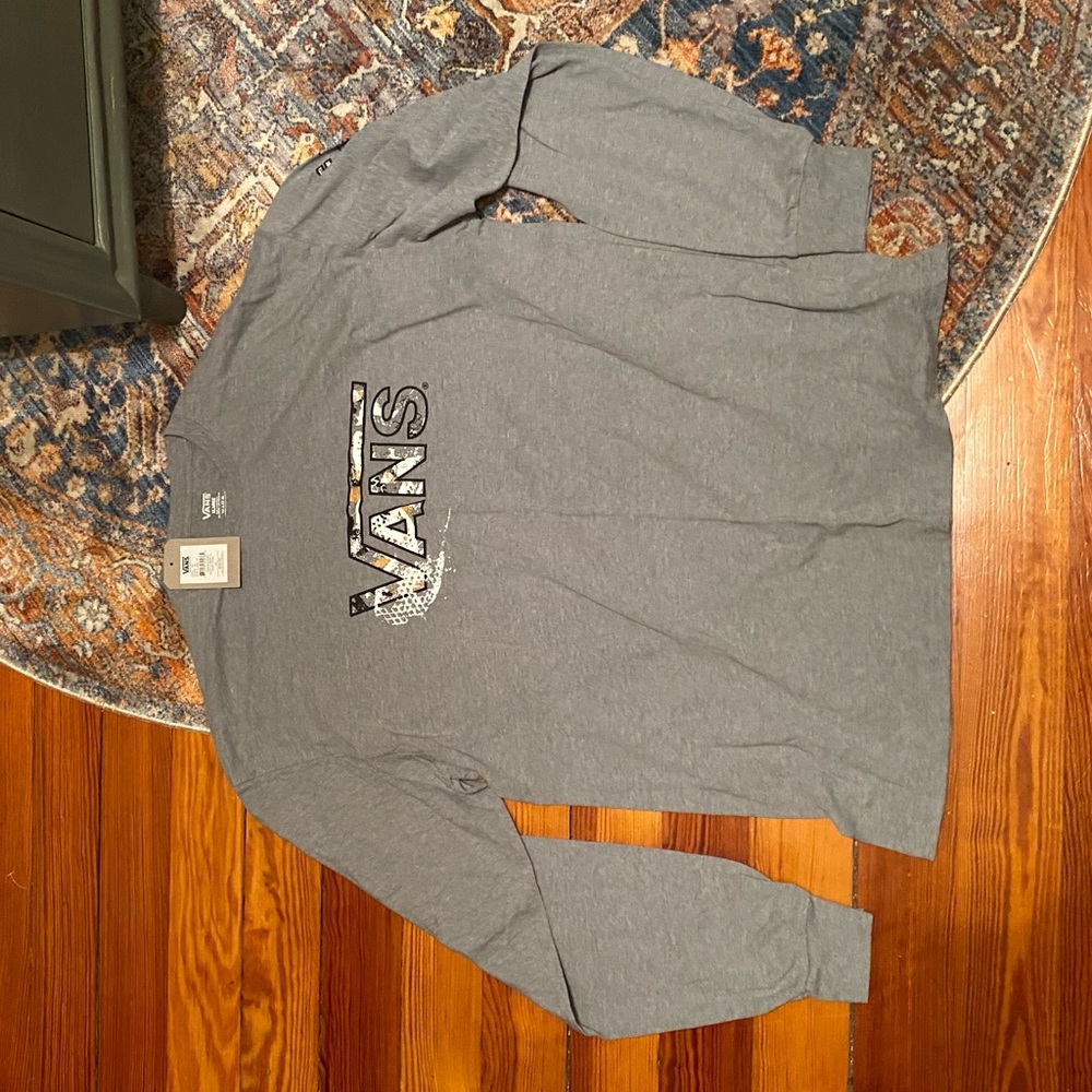 Vans, grey long sleeve tee